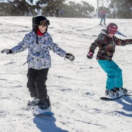 Snowboarding Dinner Plain