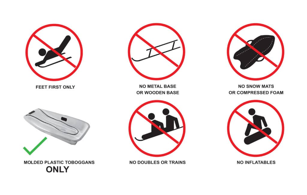 Tobogganing Snow Play in Dinner Plain