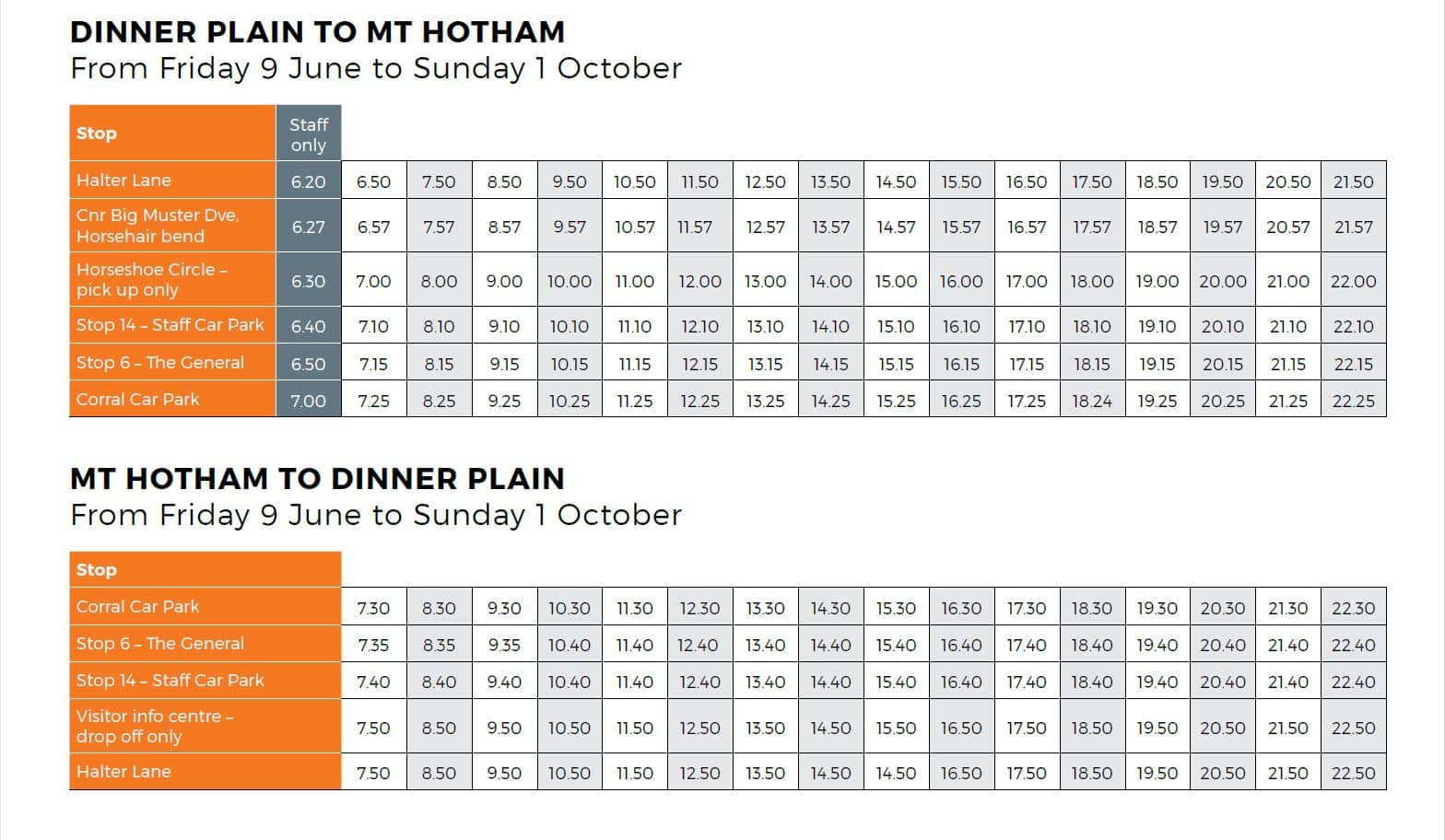 DP bus timetable 2023