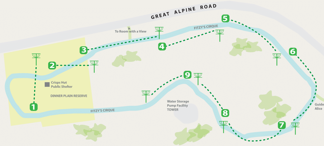 Frisbee Golf Map