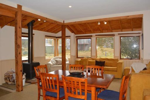 family holiday house dinner plain